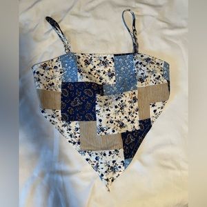 Floral women’s small bandanna top